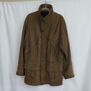 Lone Pine Mens Brown Leather Jacket.  Size 44